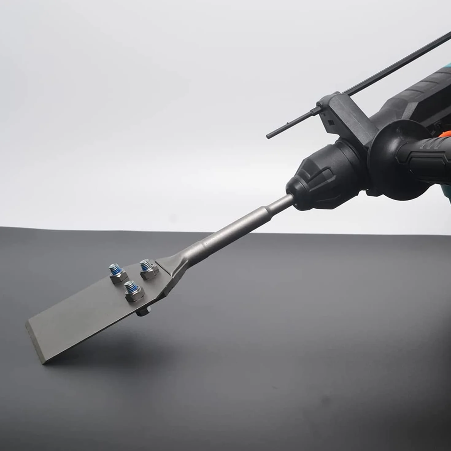 Cincel de espátula SDS-Plus P08, 250 x 100mm, para pegamento, alfombra, color y herramienta de Limpieza de Pisos, Fabricado en acero elástico 65Mn