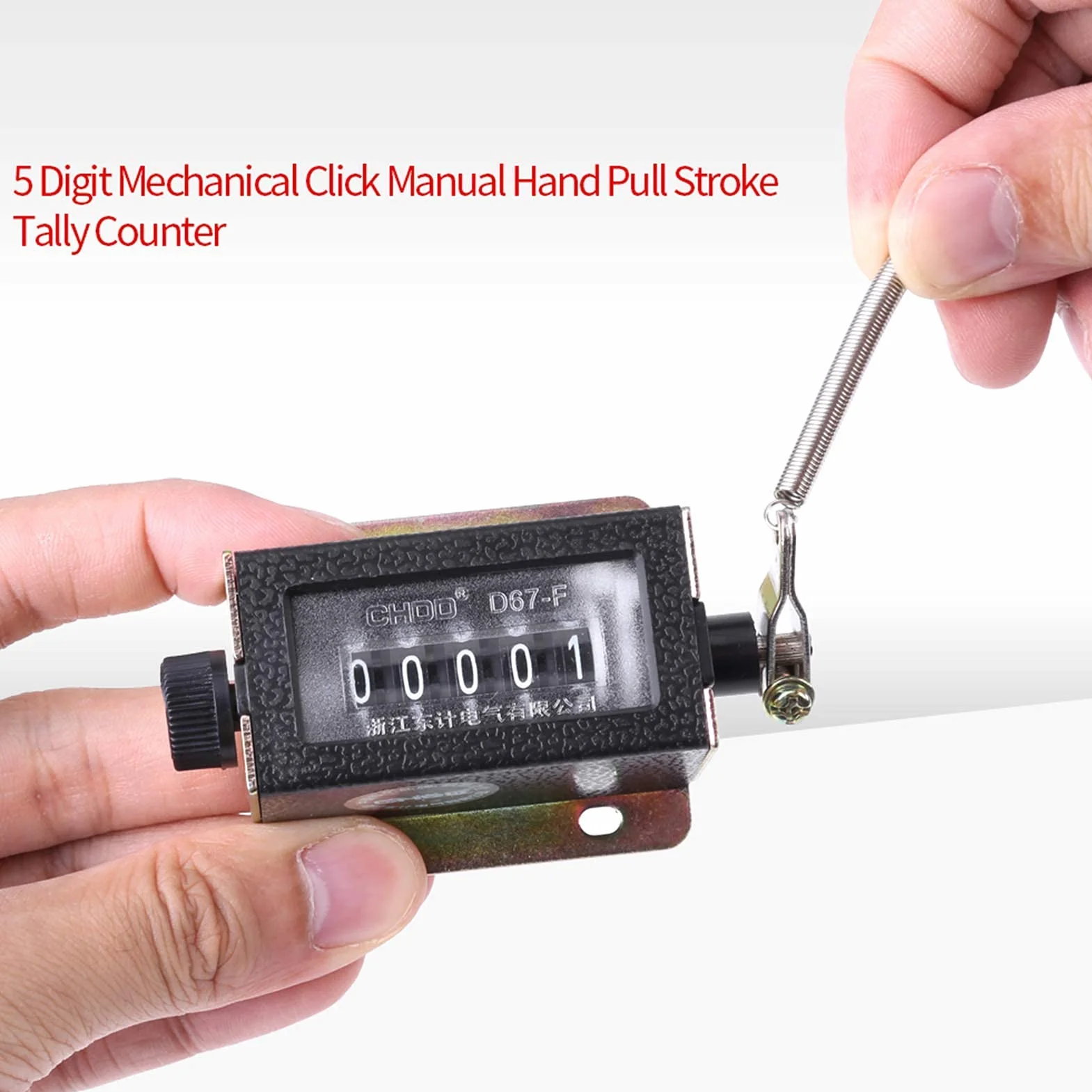 Contador Manual D67-F 5 Dígitos Mecanico Restablecible