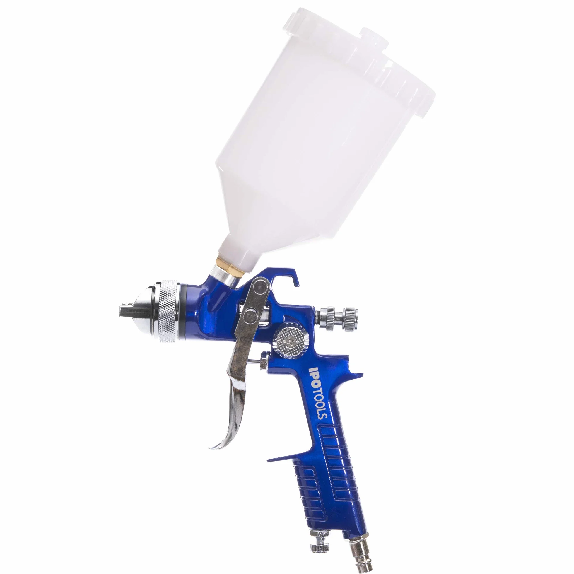 Pistola Pintura HVLP H-827P - Sistema Profesional de Pintura con Vaso de plástico de 600 ml y Boquilla de Acero Inoxidable 1,4mm + 2X Juego de boquillas de 1,7mm y 2,0mm