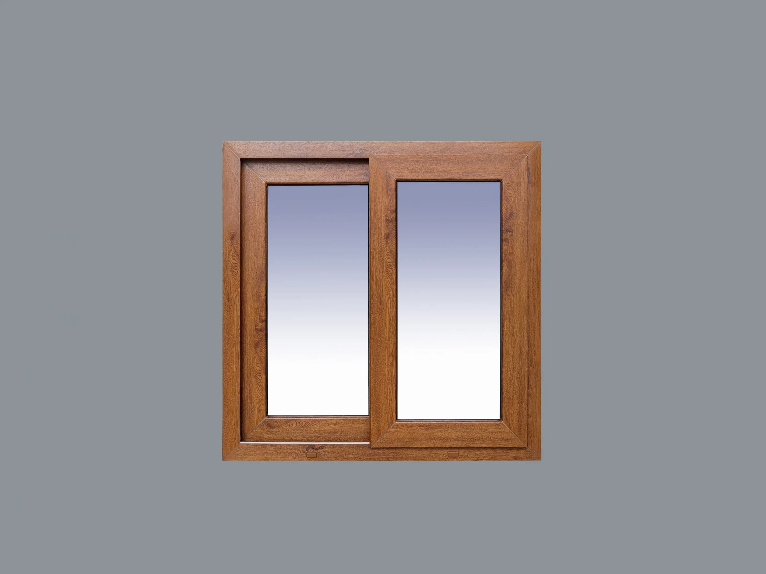 Ventanastock Ventana PVC 1000x1000 Corredera 2 hojas COLOR ROBLE