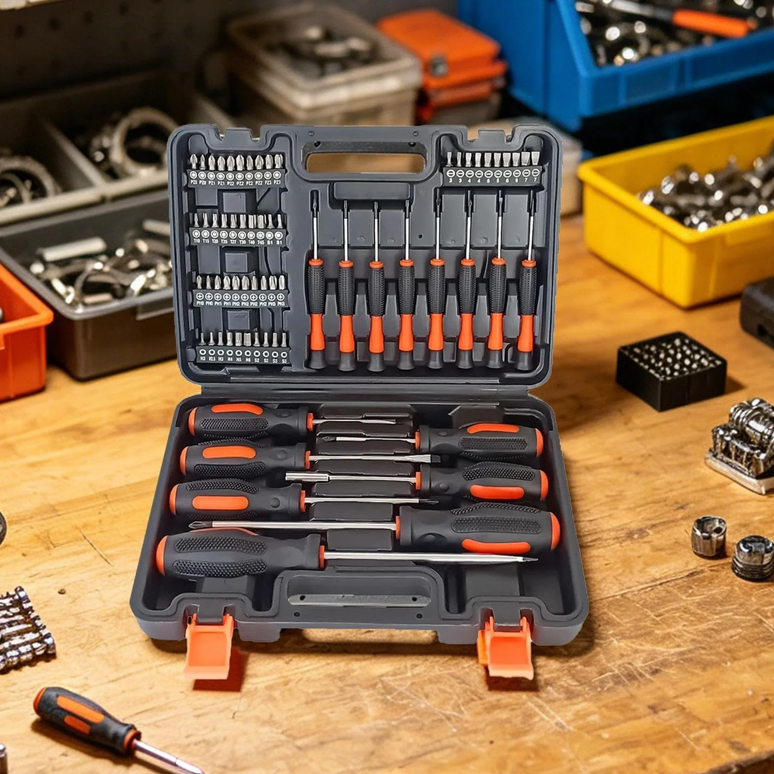 Juego de Destornilladores Kit 66 piezas de puntas precisión reparación | Juego de Destornilladores Magnéticos Para Relojes, Gafas, Ordenadores, Gafas de Sol y Electrónica del Hogar