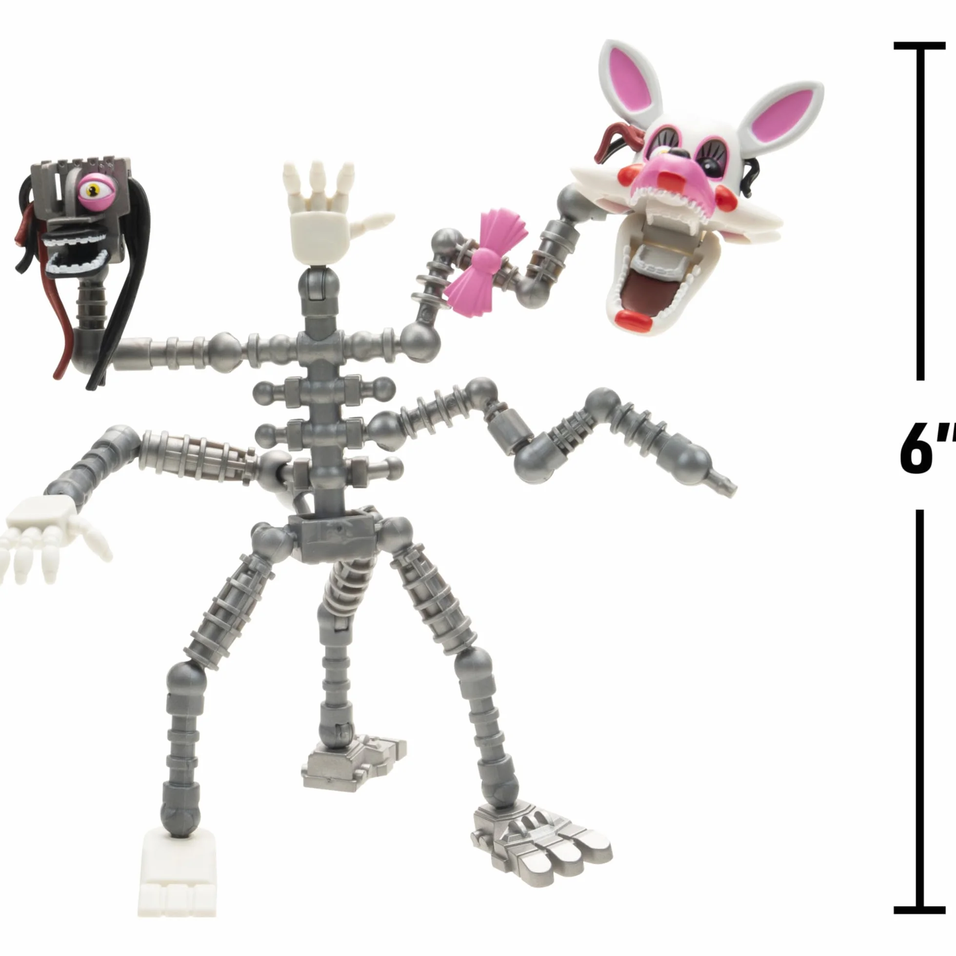 Five Nights at Freddy'S Endo-Series - Figura de coleccionista Endo-1 de 6 Pulgadas con Piezas Intercambiables de Mangle y Shadow Mangle