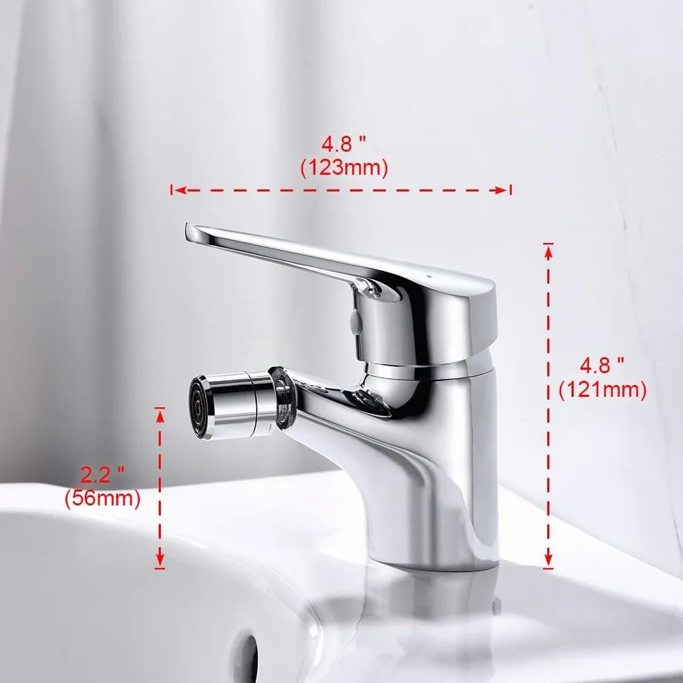 Ibergrif Roma - Bidé de Lavabo de Baño Clásico, Mezclador Monomando para Lavabo, Cromo