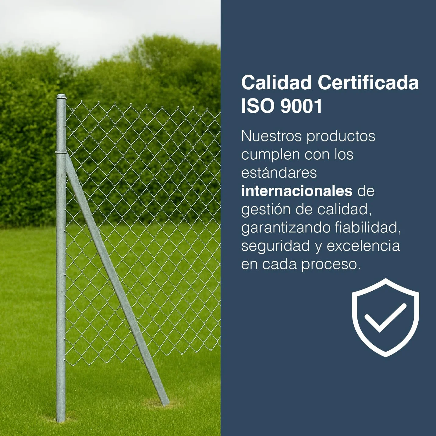Malla Simple Torsion Mallarte 50/14/150 | Rollo de: 15m | Color: Gris | Diámetro: 2.05mm