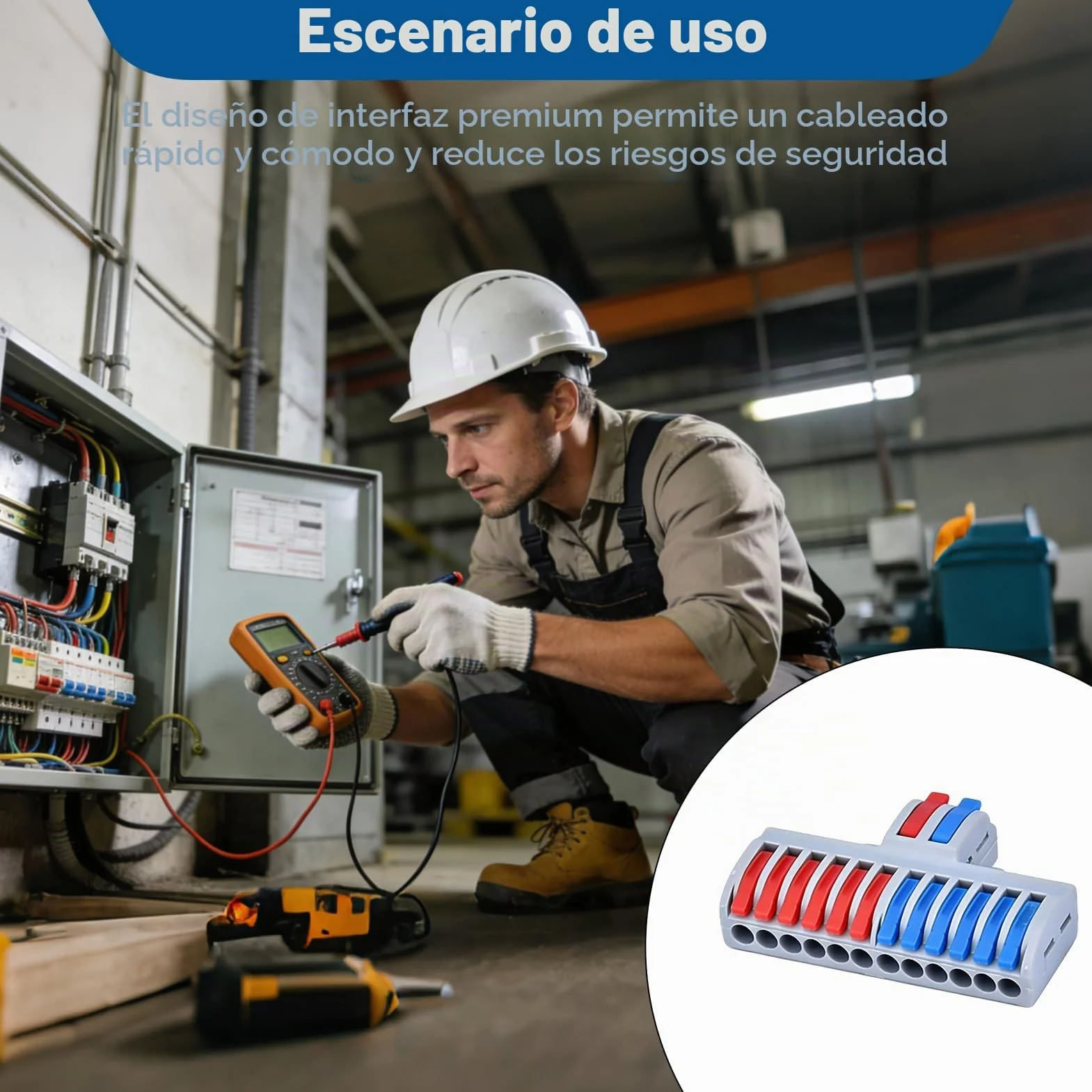 Terminales de Conexión Rápida, 7 Piezas, Bloque Terminal 2 en 12 Fuera, Conectores Eléctricos para Circuito