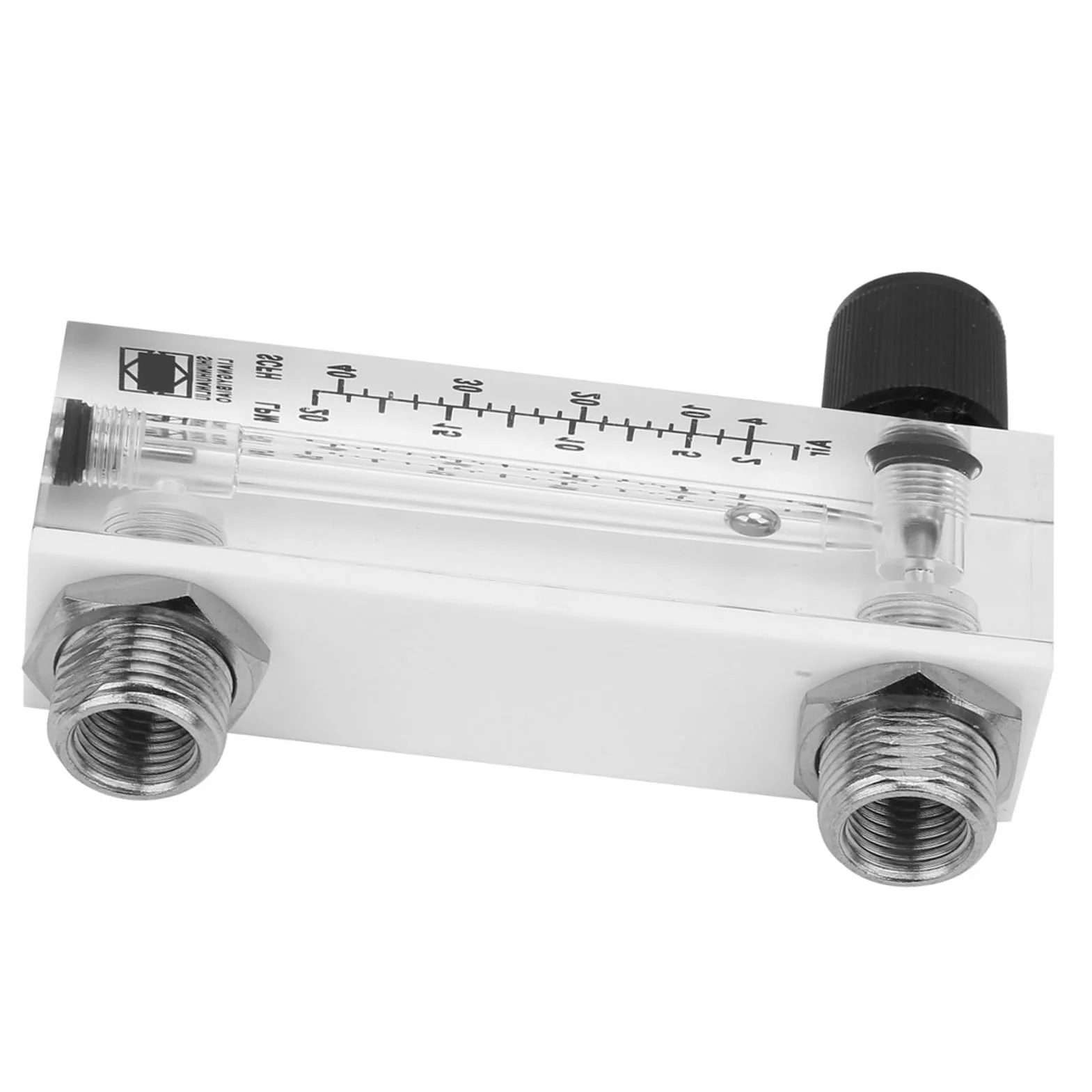 Medidor de Flujo de Gas Ajustable LZM-6T con Lecturas Intuitivas Tipo Panel para Medición de Tasa de Gas 2-20 LPM/4-40 SCFH