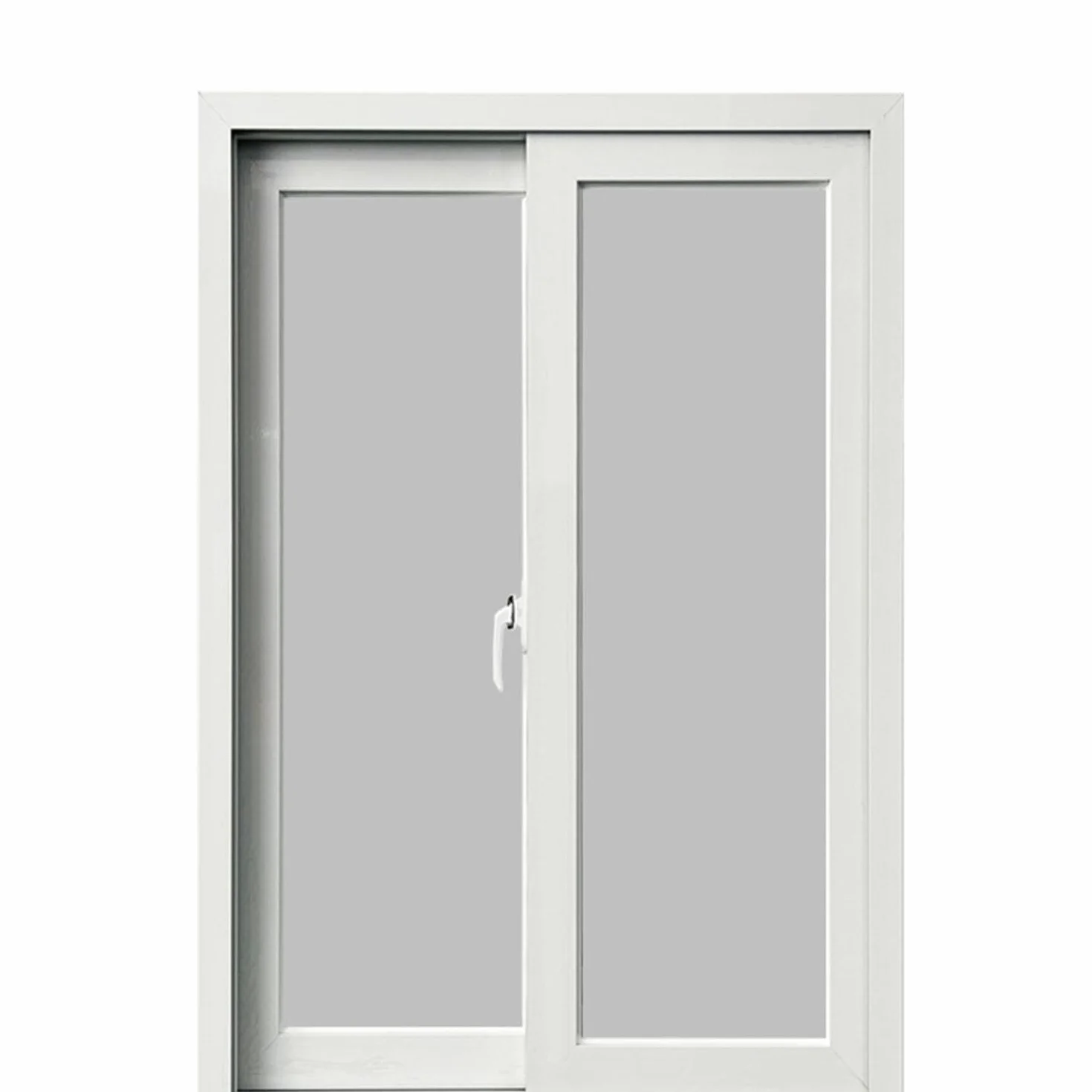 Ventanas correderas, Ventanas correderas, persianas insonorizadas para baño cafetería, Fabricadas en Vidrio Templado,Blanca,100x60CM