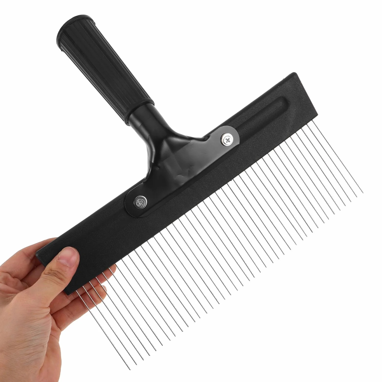 Raspador de Pintura de Acero Inoxidable Mango Ergonómico para Texturizar Paredes Herramienta para Acabados Falsos y Patrones Artísticos Peine para Yeso Decorativo 1 Pieza