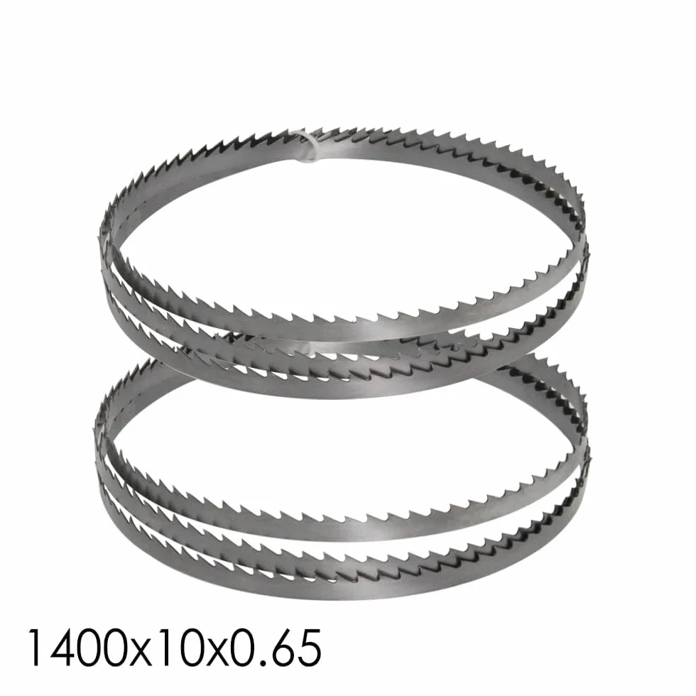 Hojas Sierra de Cinta 1400mm x 10mm x 0.5mm 6 ZpZ, Paquete de 4 Cuchillas