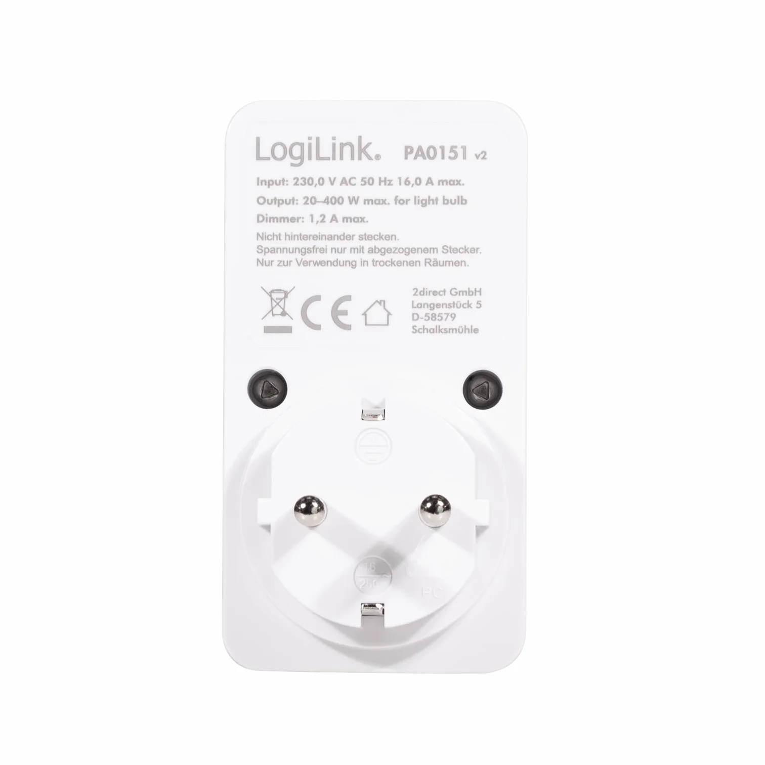 LogiLink Enchufe Adaptador, PA0151