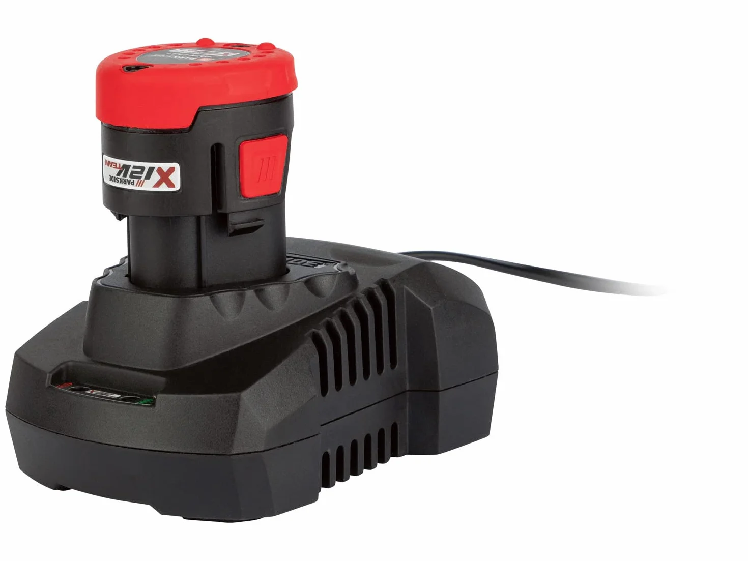 Parkside - Batería + Cargador 12 V PAPK 12 A3 (12 V, 2 Ah) con Cargador PLGK 12 A2 (2,4 A)