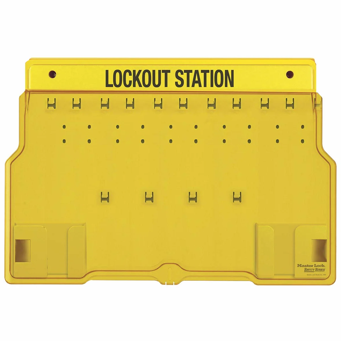 Master Lock 1483B Estación Cubierta para 10 Candados
