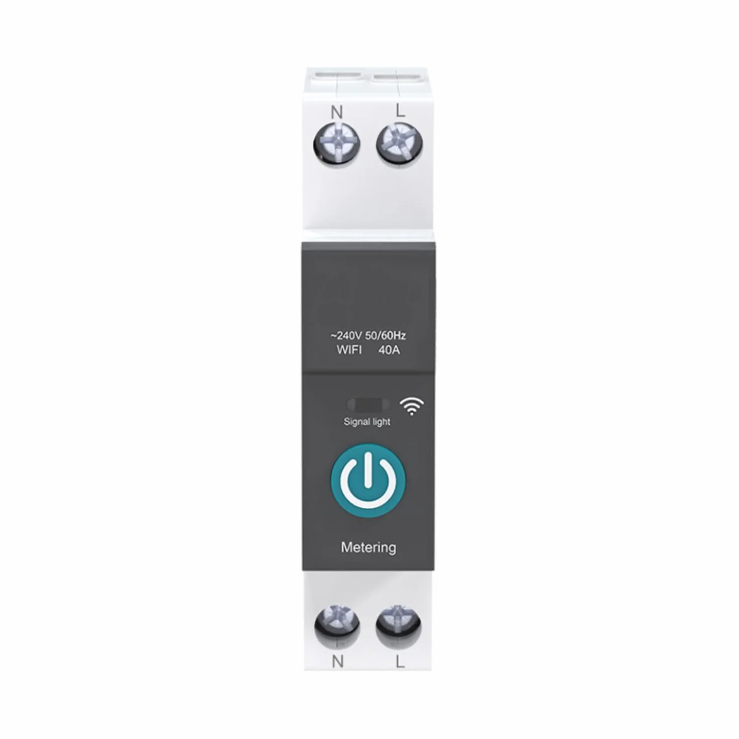 Interruptor Medidor Energia - WIFI Inteligente Interruptor - Control Remoto de Teléfono Móvil Inalámbrico y Función de 3 Modos de Sincronización- Compatible con Alexa, Google Home, TUYA App - 63A