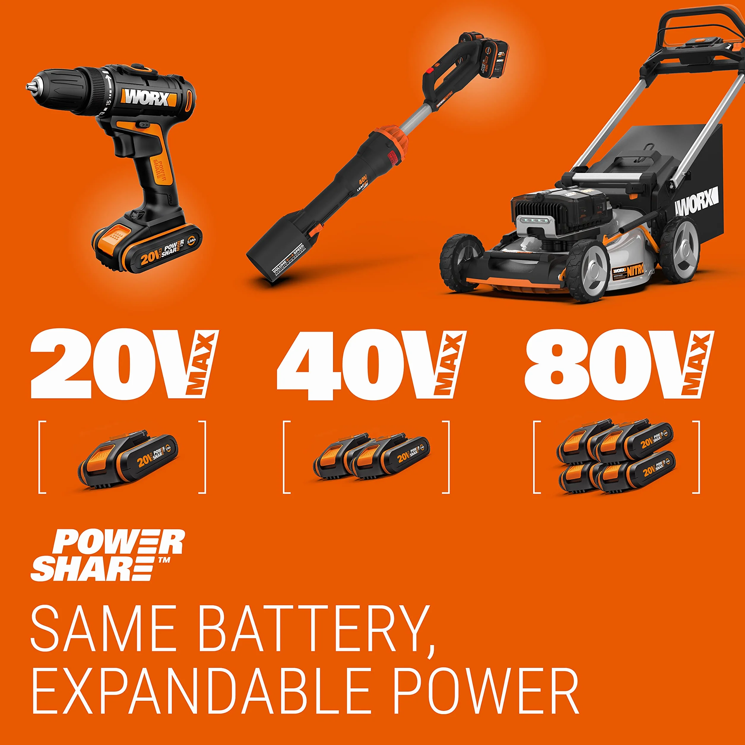Worx WX390 - H3™Taladro/Atornilllador/Martillo 1 Bat. 20v-2,0Ah Li-Ion