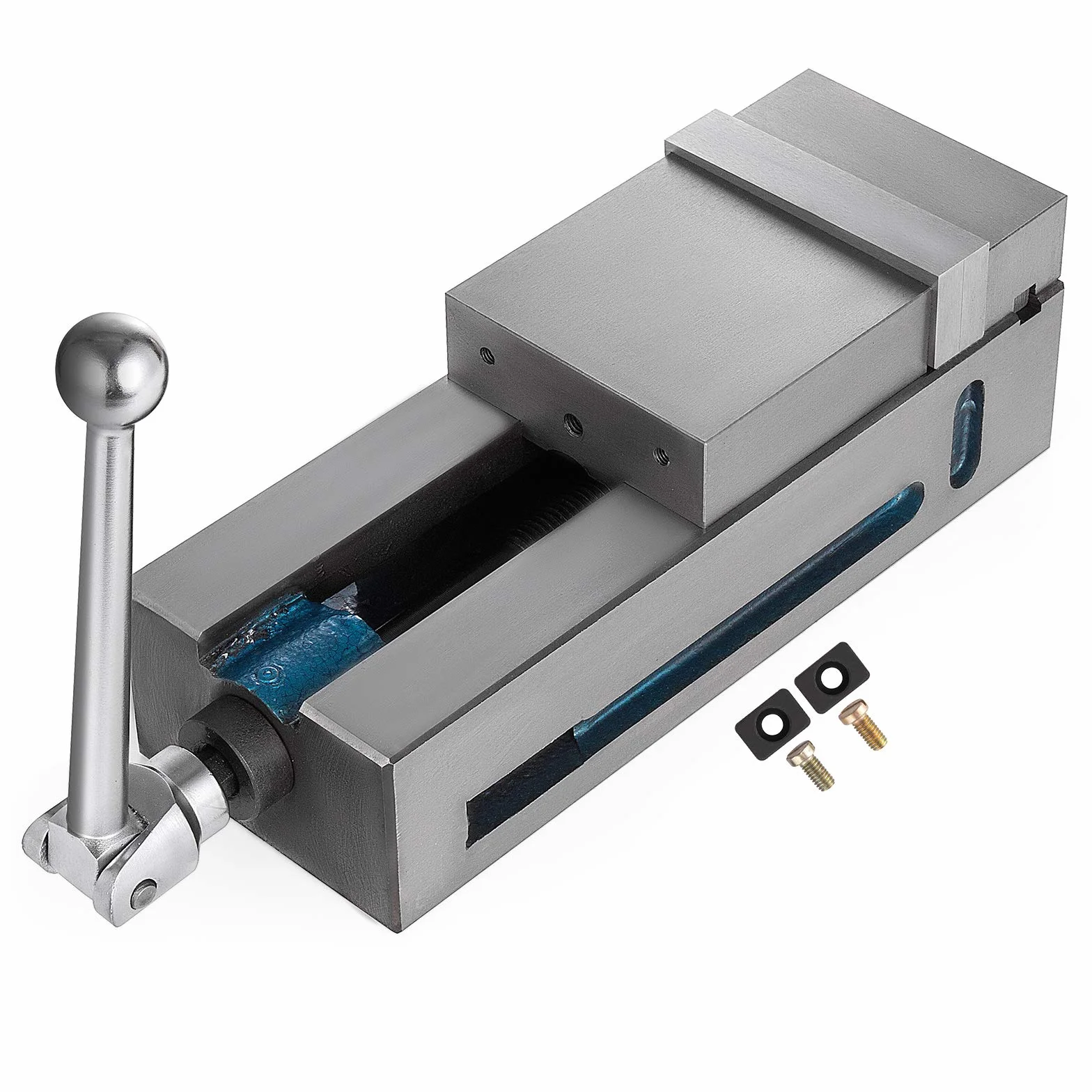 VEVOR Tornillo de mesa 4 "100mm tornillo de fresado mandíbula taladro de columna impermeable CNC fresadora vice alta precisión CNC tornillo de banco Ben