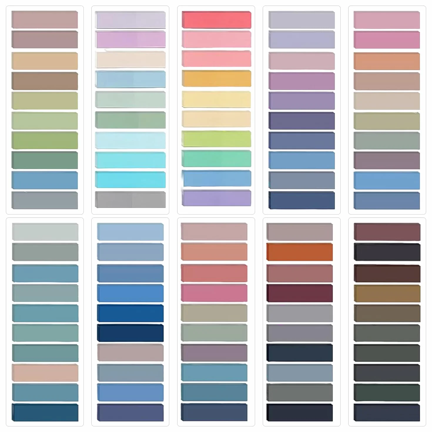 Pegatinas De Índice Autoadhesivas De 10 Colores, Pegatinas Para Etiquetas De Clasificación De Notas, Papel De Notas Transparente, Aptas Para Escuelas Y Oficinas.