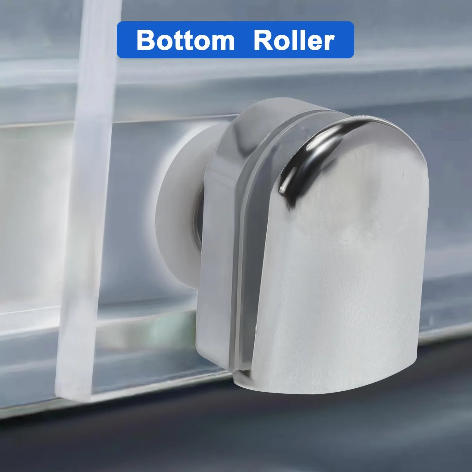 Rodillos para Puertas de Ducha Rodamientos Mampara Ducha 23mm Ruedas Mampara Ducha Ruedas Para Puerta de Ducha Para Puerta Corredera De Cristal Baño 4 Piezas