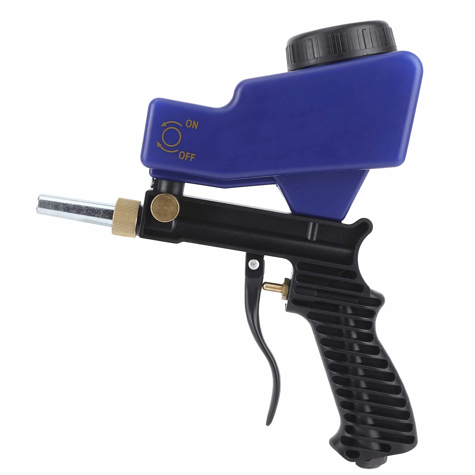Fockety Pistola de Chorro de Arena, 150 PSI Multi Media Blaster para Compresor de Aire Herramienta Neumática Removedor de óxido de Pintura, Pistola de Chorro de Arena para Metal, Madera,