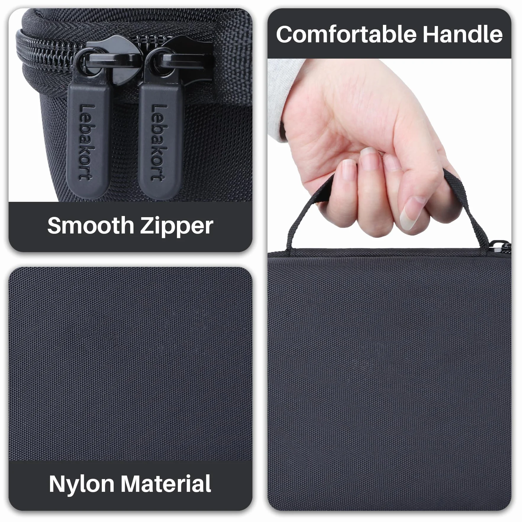 Lebakort Duro Caja Estuche Funda para Zoom PodTrak P4 Grabadora de Podcast