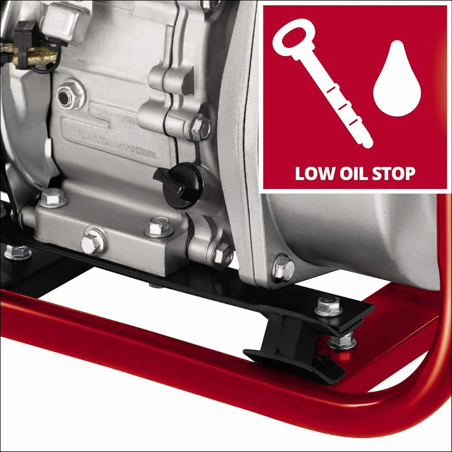 Einhell Bomba de agua a gasolina GE-PW 46 (4,6 kW, motor de 4 t., caudal máximo 23.000 l/h, depósito de 3,6 l, fusible de bajo nivel de aceite, incl. adaptador p. conexión de manguera/rosca exterior)