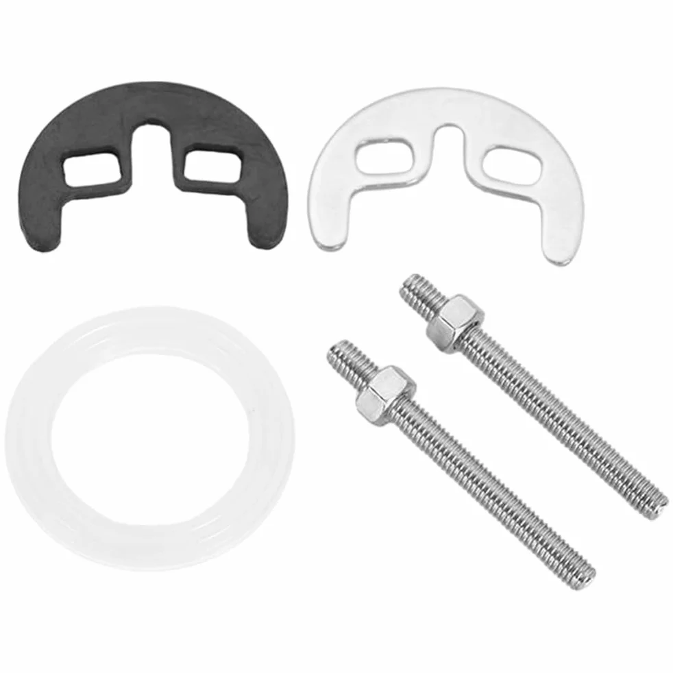 HOMSFOU Kit De Fijación De Grifo Cocina Y Baño Con Tuerca De Cobre Circlip Y Tornillos Extendidos Herramienta De Fijación Para Reparación De Grifos Fríos Y Calientes Fácil Instalación 2.36X1.88X1.37In