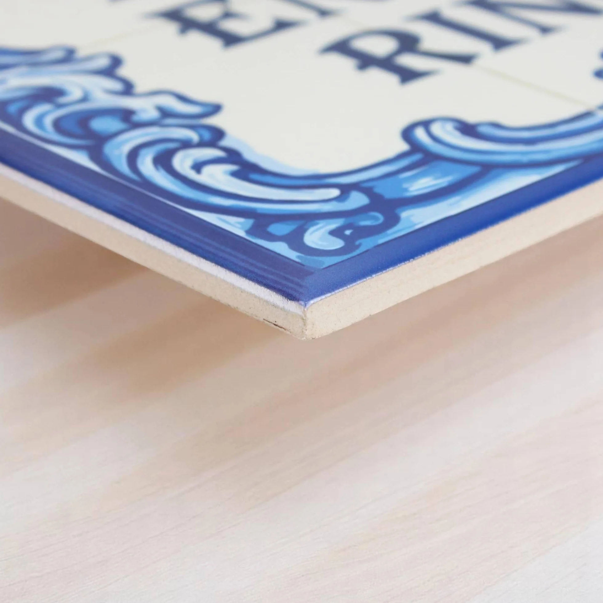 Azulejo personalizado estilo andaluz con texto 30x20 - Diseño 1, cerámica