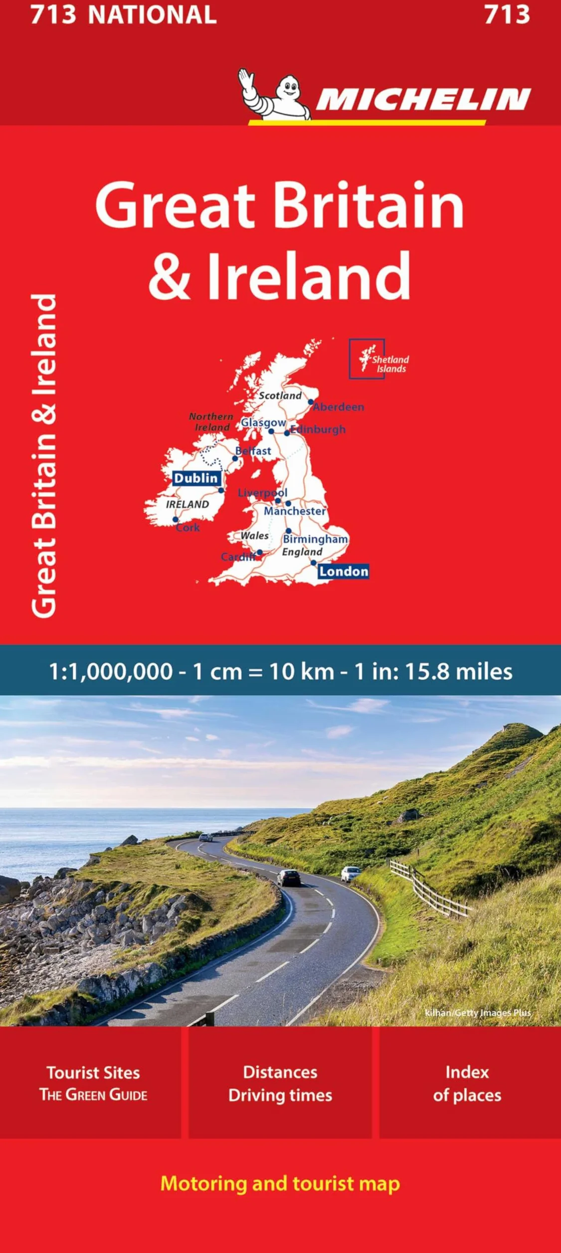 Mapa National Gran Bretaña Irlanda (Mapas National Michelin) [Idioma Inglés]