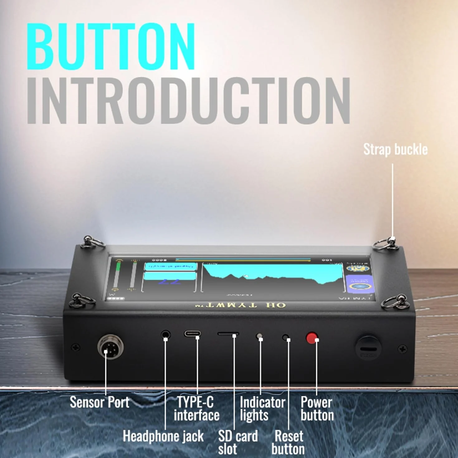 Detector Profesional de Fugas de Agua TYM-6A - Detección por IA, Doble Pantalla, Frecuencia Ajustable para Tuberías