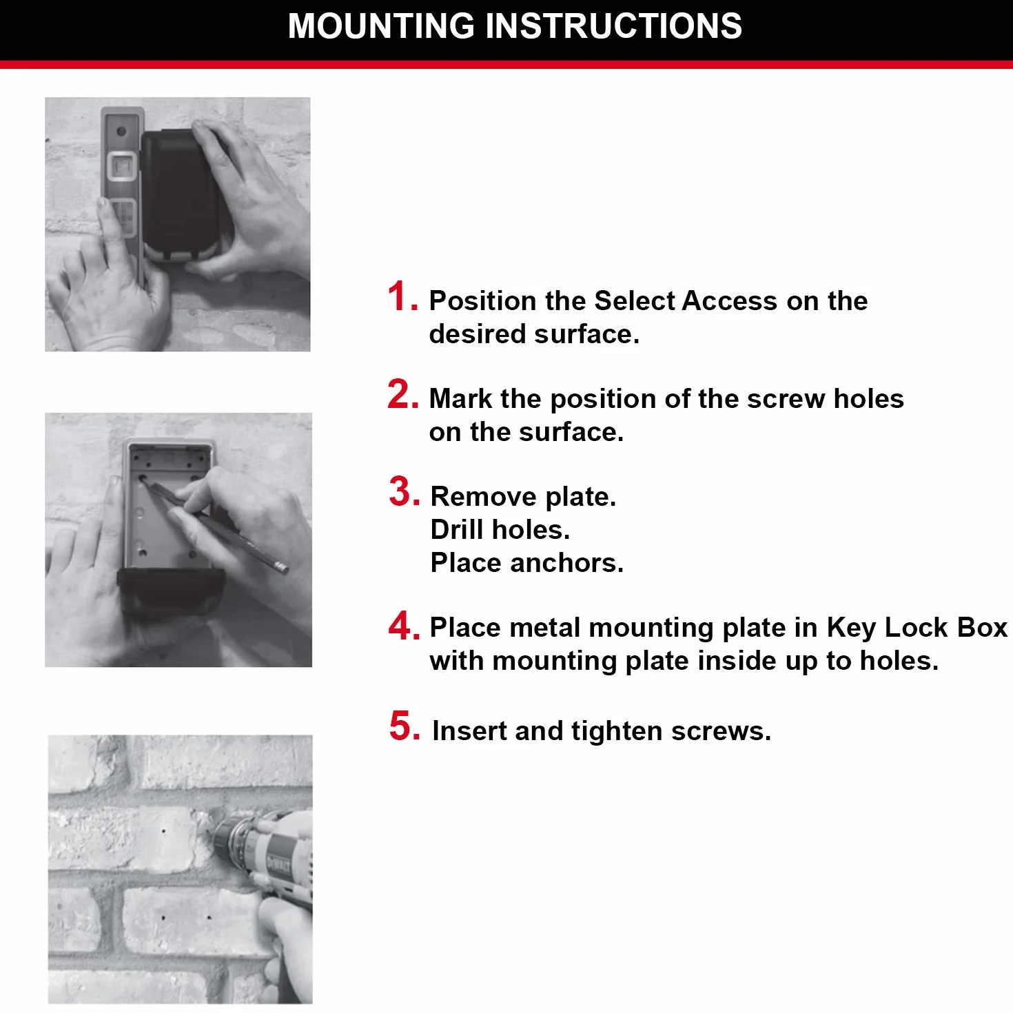 Master Lock Caja Fuerte para Llaves certificada [Extragrande][Montaje Mural] - 5426EURD - Caja de Seguridad Profesional