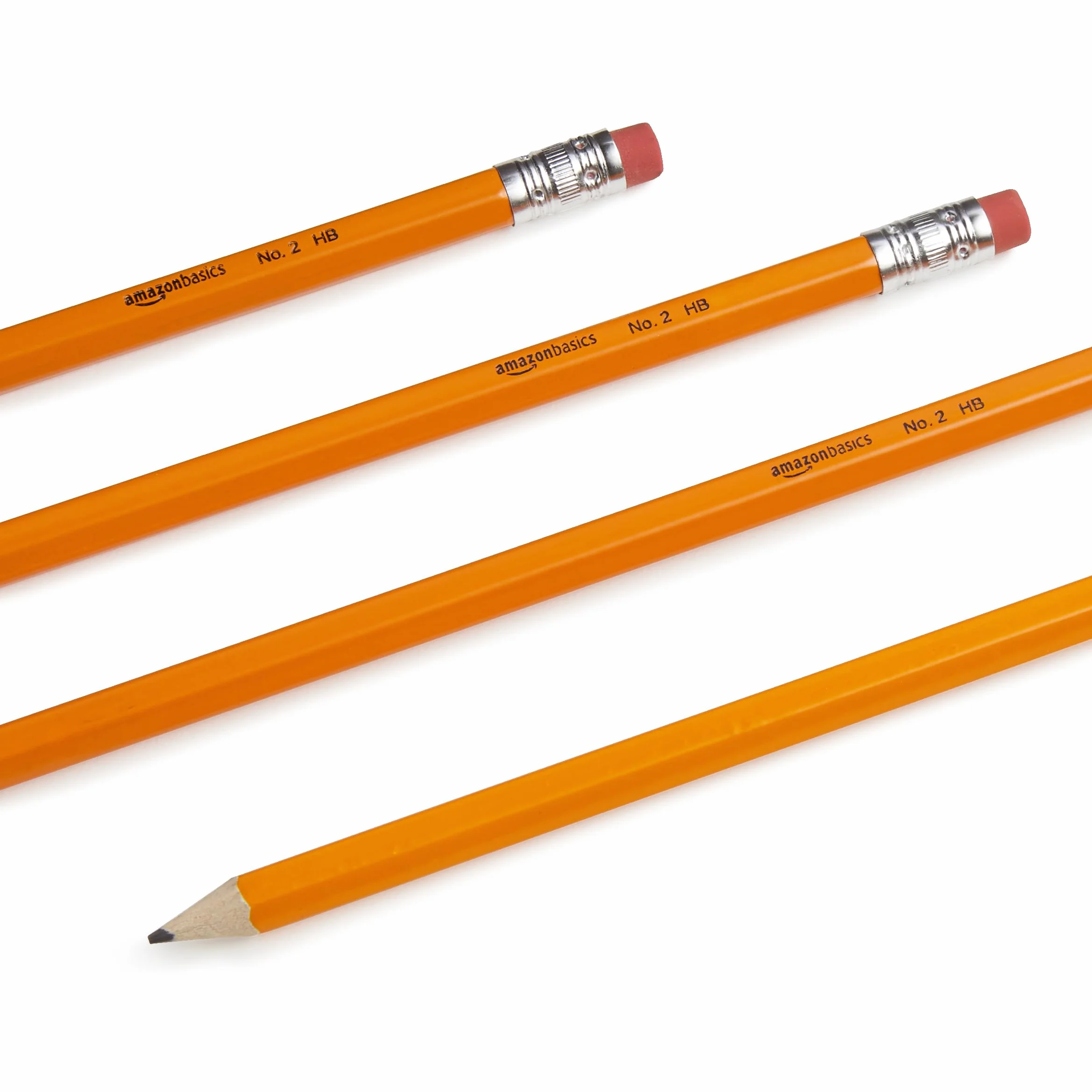 Amazon Basics Lápices 2HB de grafito, preafilados, paquete de 150
