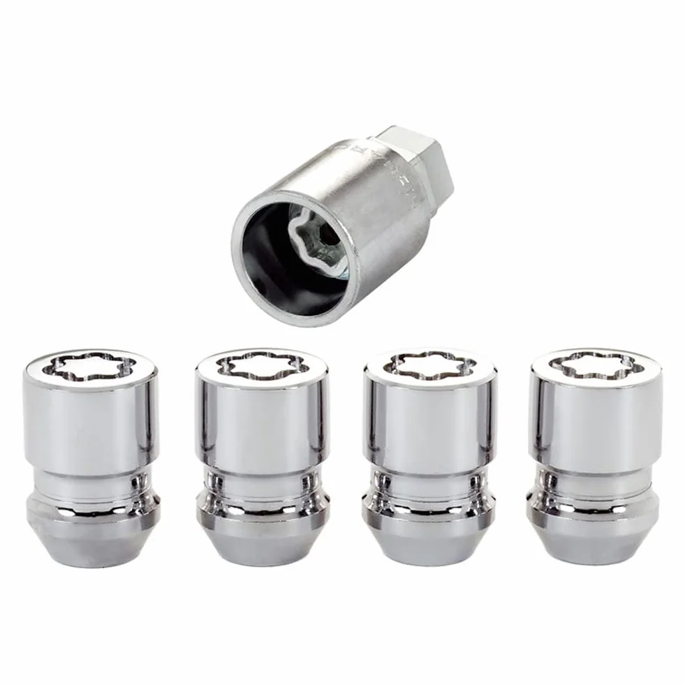 McGard 24157SU Standard - Tuercas antirrobo para rueda de Níquel (base cónica, M12 x 1,5, largo 32,5 mm, SW19)