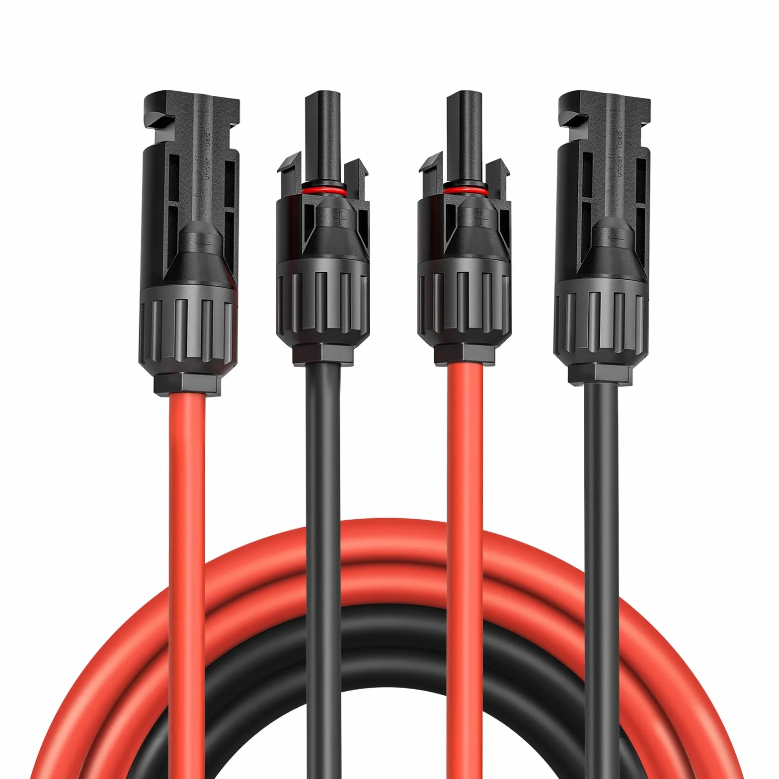 Cable de Extensión de Panel Solar de 6 mm², Alargador de Cable Solar de 1/2/3/5M, Cable de Cable Fotovoltaico con Conectores Hembra y Macho Kit de Adaptador para Panel Fotovoltaico (6mm²3m)