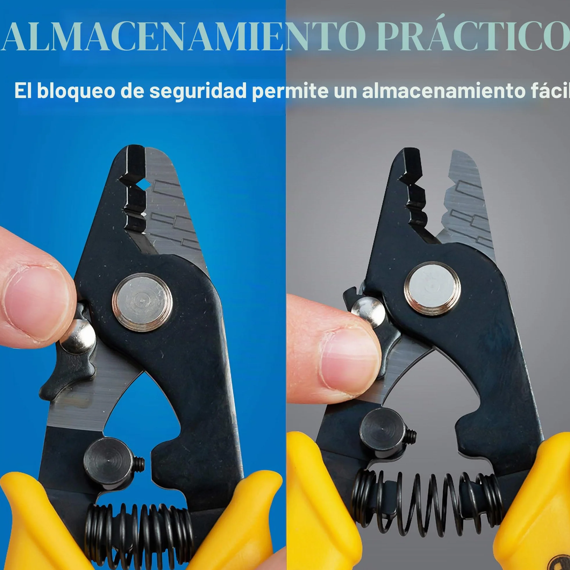 Pelacables de fibra óptica con tres agujeros JIC-375 de Jonard con mango de TPE, 15 cm de largo