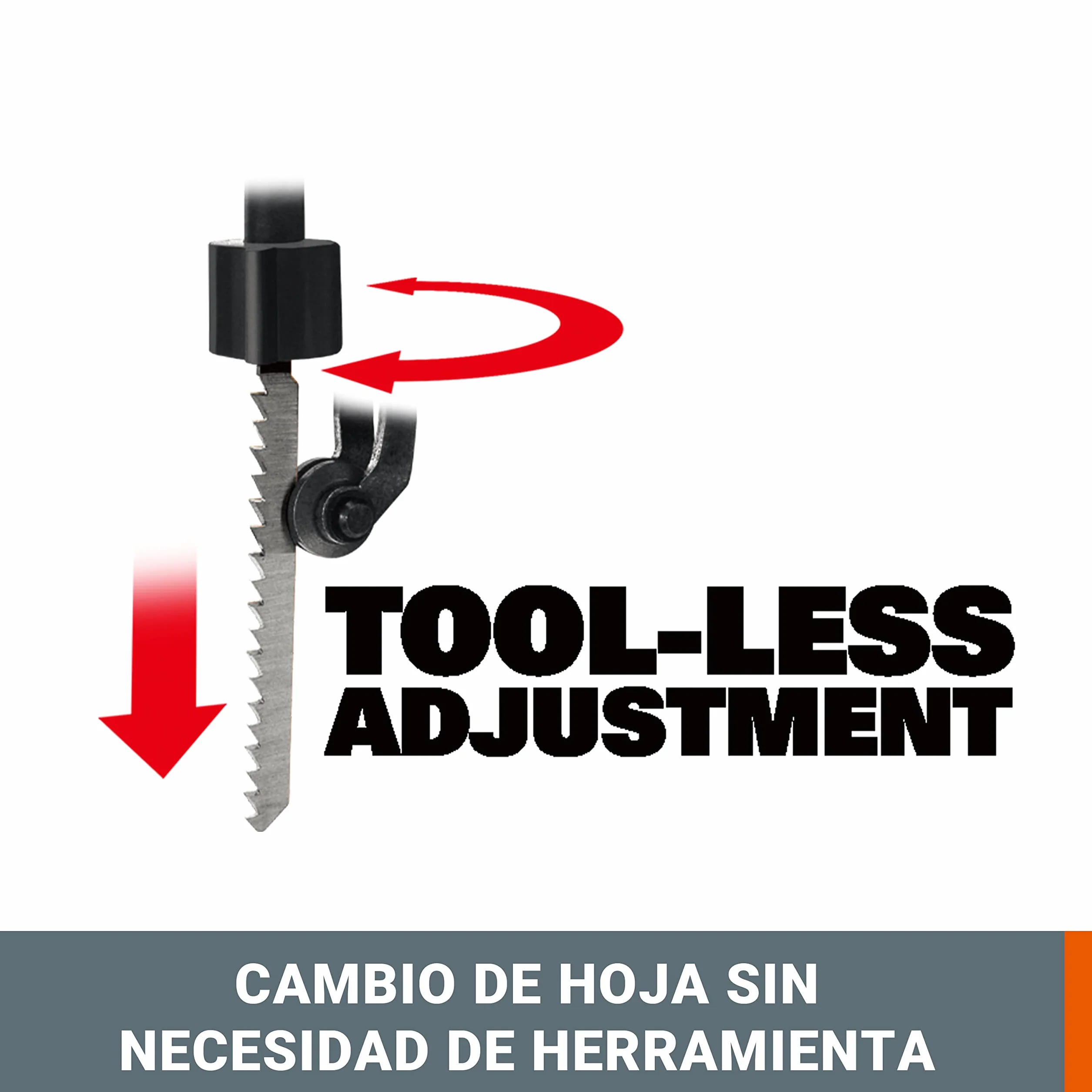WORX Sierra de calar 20V Máx. | WX543.9 | Sistema de penduleo de 4 posiciones | Sin batería ni cargador | Cambio rápido de hoja| Luz LED | 24mm de corte | Caja de cartón |