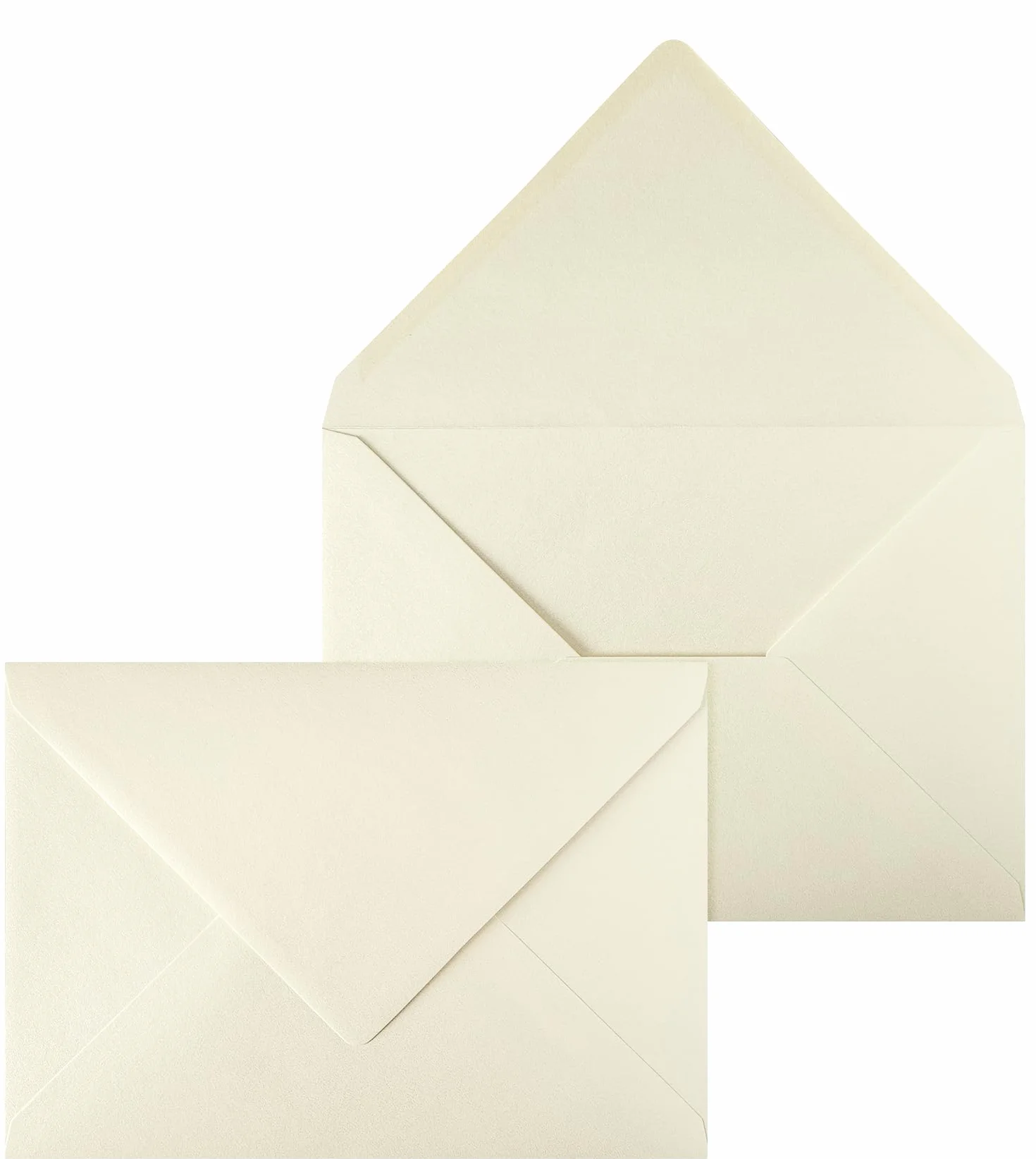 Netuno sobres C5 162x229 mm 120g crema perlado solapa pico engomada elegantes tarjetas felicitación invitaciones bodas A5
