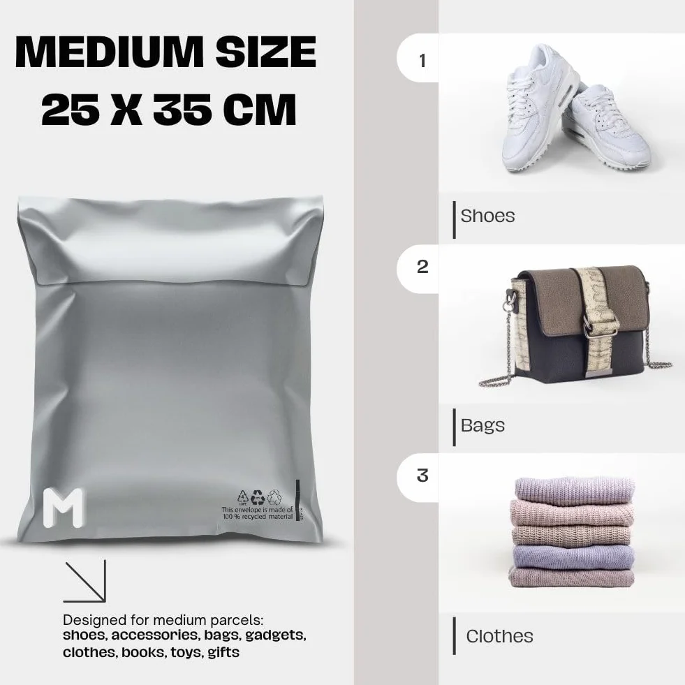 RAGO Juego de 30 piezas Bolsas envio Vinted S-10 M-10 L-10 Sobres Envios Embalaje para envíos