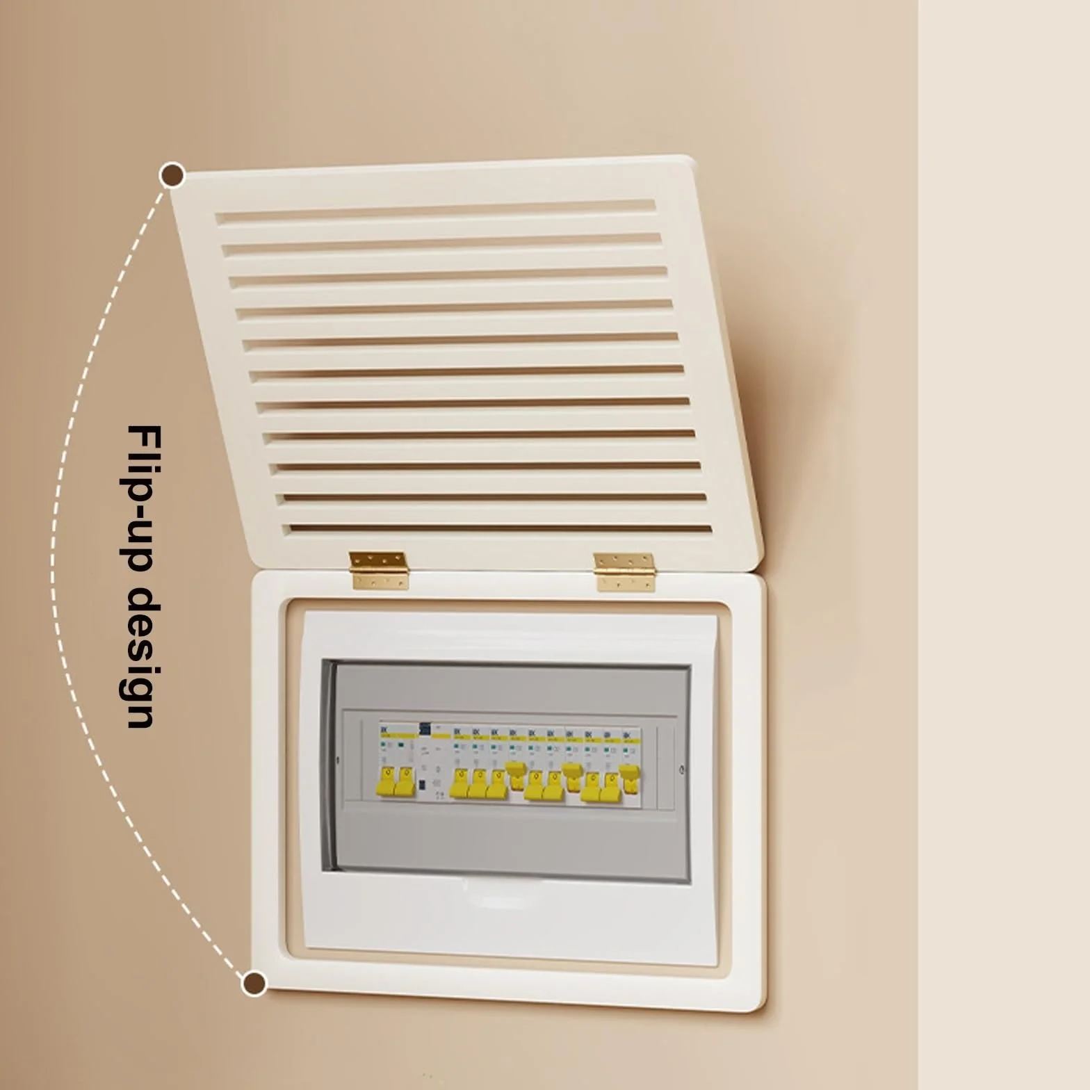 Decoración del Hogar Cubre Cuadro Electrico, Tapa Cuadro Electrico Blanco para Proteger Interruptor Principal y Pared Decorativa(A,40 x 30 CM)