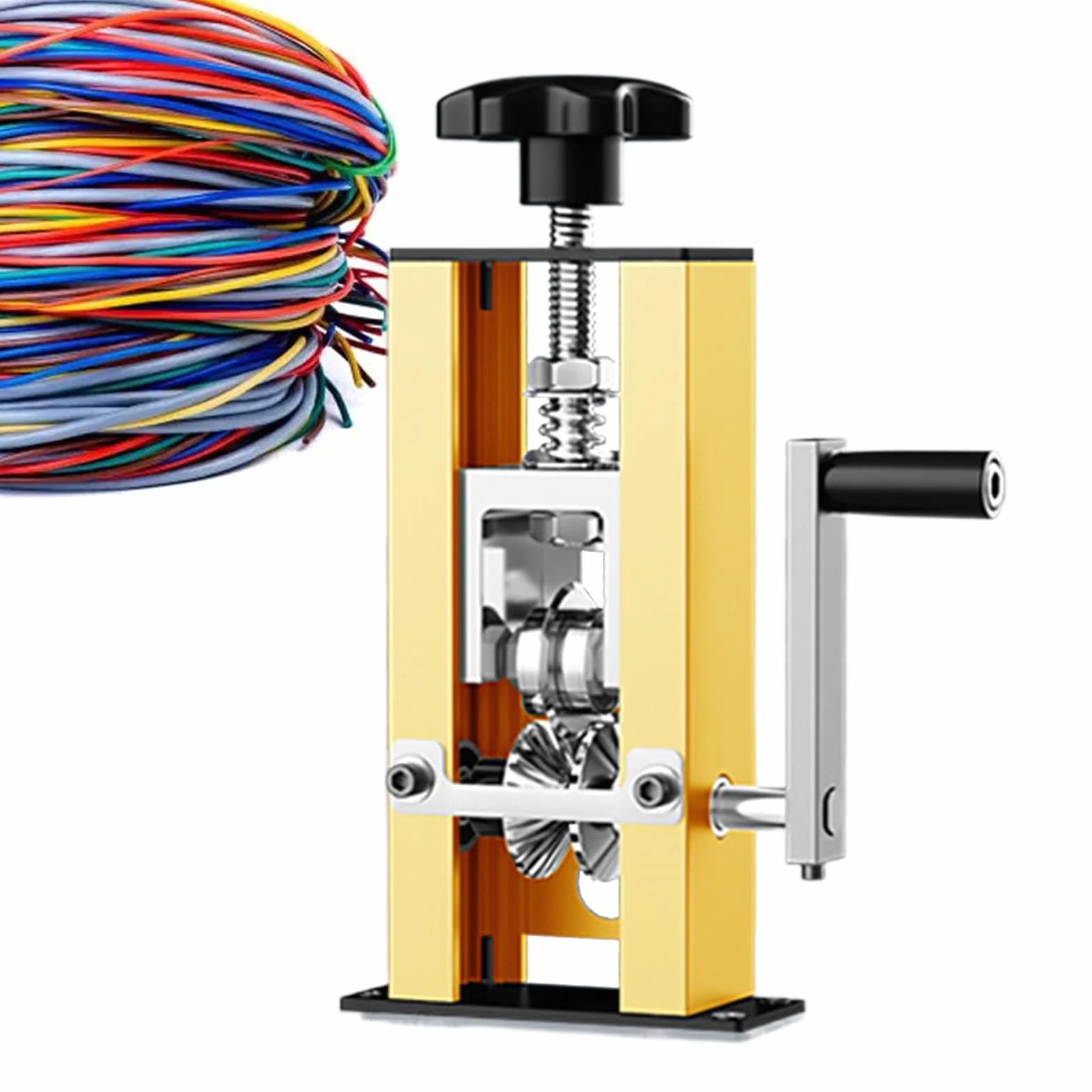 Máquina pelacables automática – Máquina peladora de cables | manual/eléctrica | Pelador de cables de cobre portátil con manivela para múltiples núcleos de 1 a 25 mm
