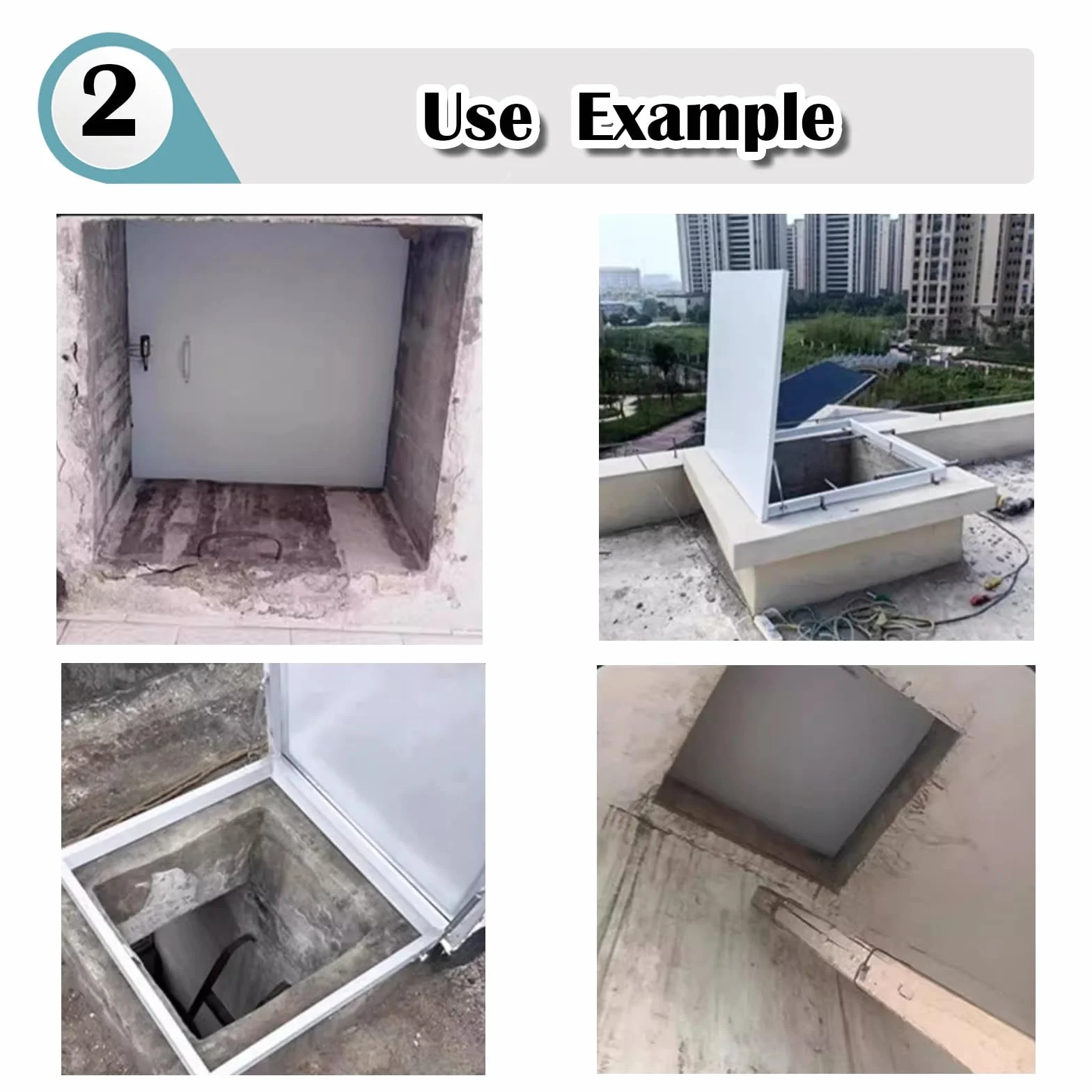 Genérico Puerta de Acceso para Techo Personalizable, Resistente y Resistente, antirrobo e Impermeable para Mantenimiento de sótanos, trampilla de Acceso de Metal (65 x 55 cm/25,6 x 21,7 Pulgadas)