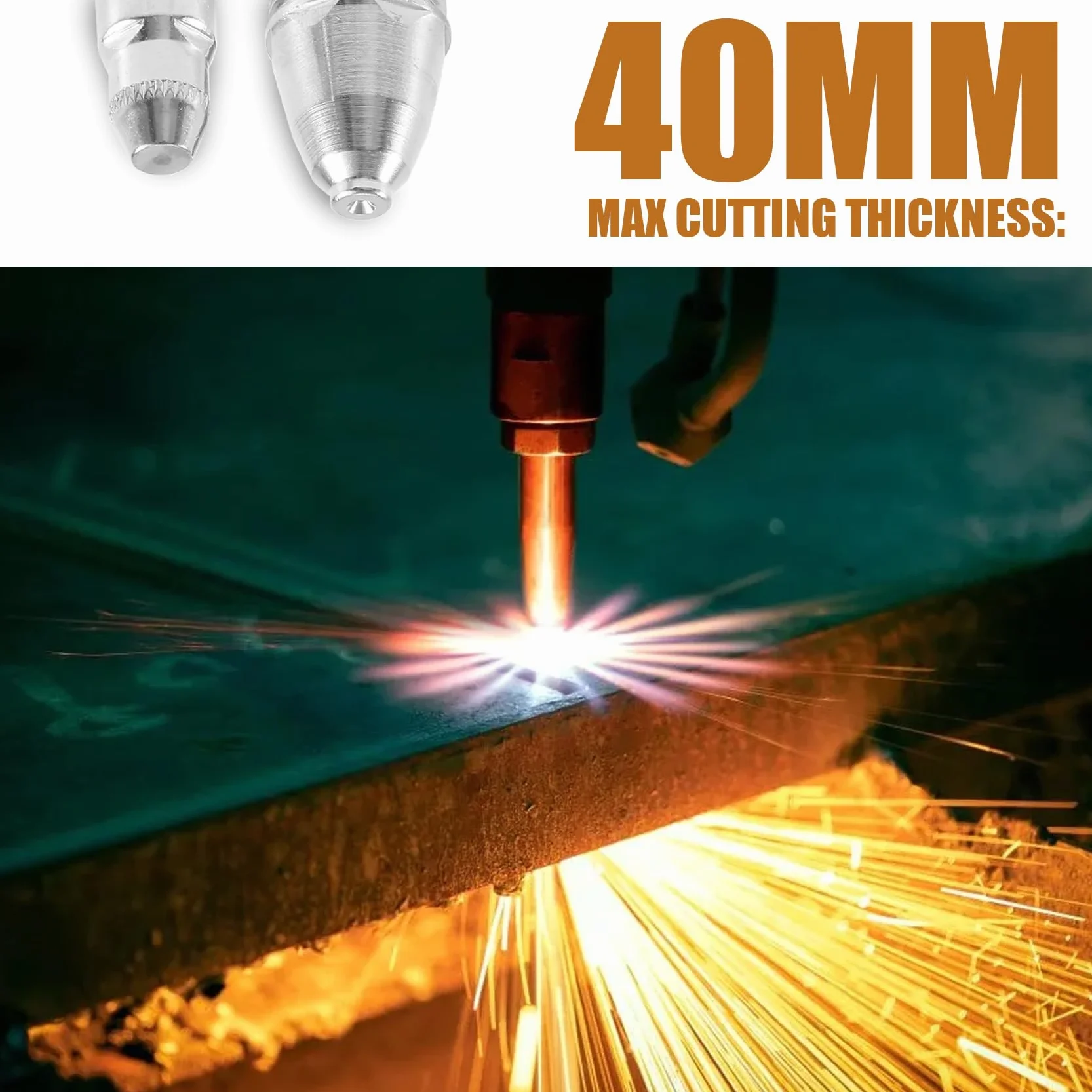 100 unidades P80 Plasma Cortar Material 60A 80A 100A P80 Plasma Punta Boquilla