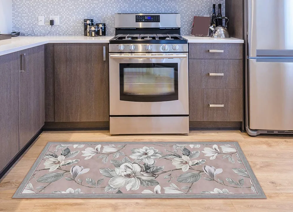 Vilber Magnolia DU 04 155X200 Alfombra, Vinilo, Rosa, 155 x 200 x 0.22 cm