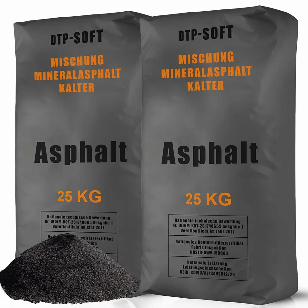 Asfalto en frío, 0-8 mm, reparación, asfalto, mezcla en frío (50 kg)