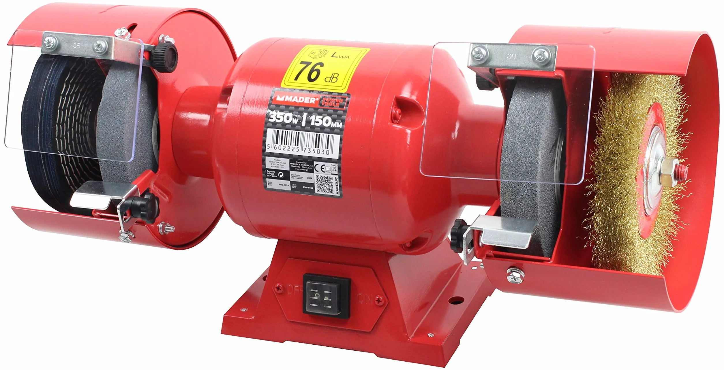 Mader Power Tools 73503 Amoladora de Banco Eléctrica 350W, 150 mm