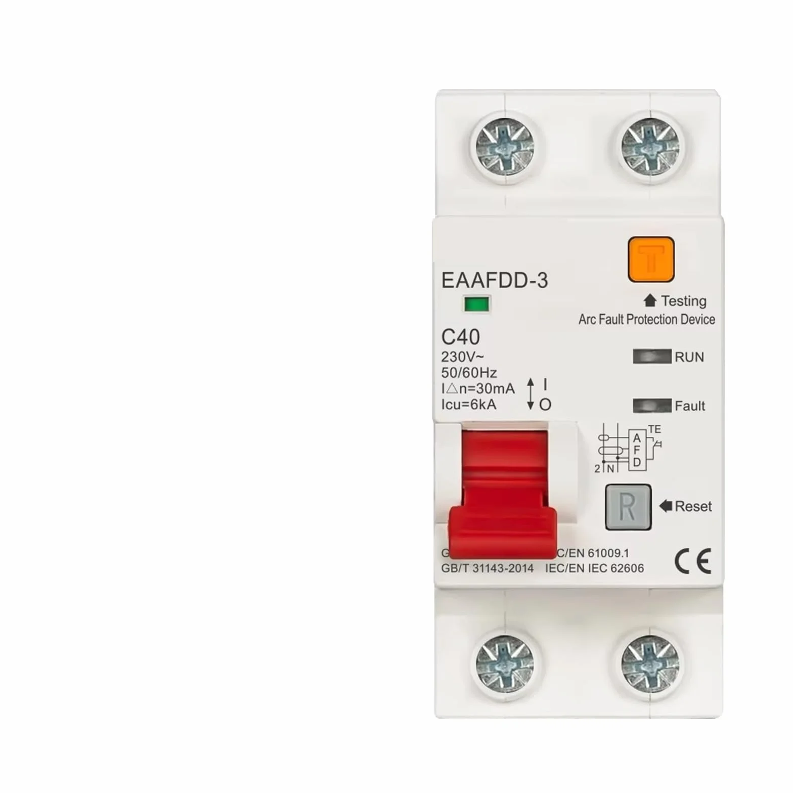 Dispositivo Protector De Fallas De Arco 2P 40A AFDD AFCI, Disyuntor RCBO MCB, Sobrecarga Interrumpida, Protección Contra Cortocircuitos Y Fugas A Tierra