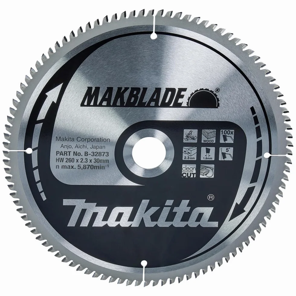Makita Hoja de sierra circular MAKBLADE 260 x 30 x 100 (B-32873), Multicolor