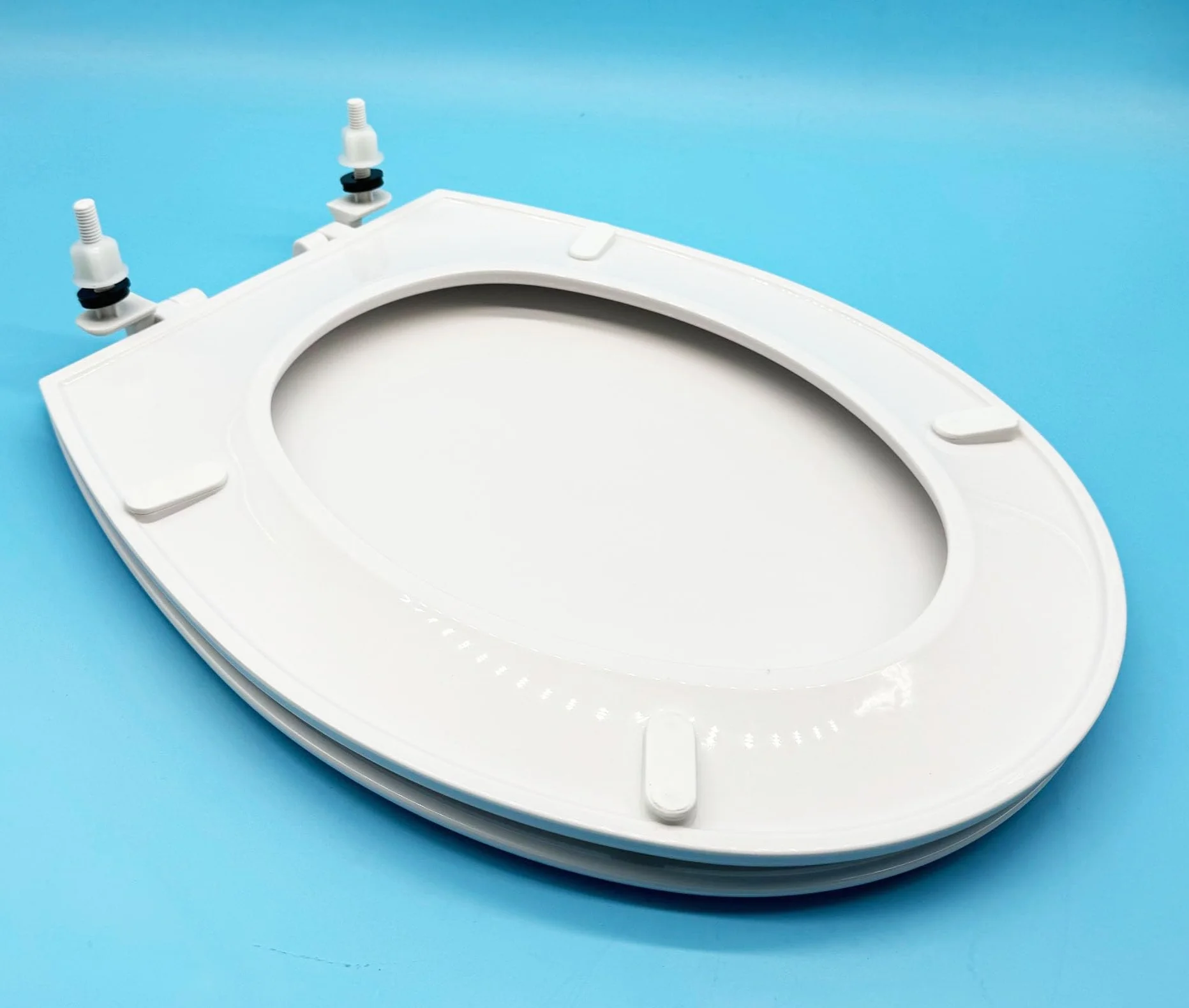 Tapa y Asiento para Inodoro Victoria Roca | Tapa + Bisagras de inodoro Victoria Roca | Diferentes modelos segun Calidad (Tapa de Plastico + Bisagras de Plastico)