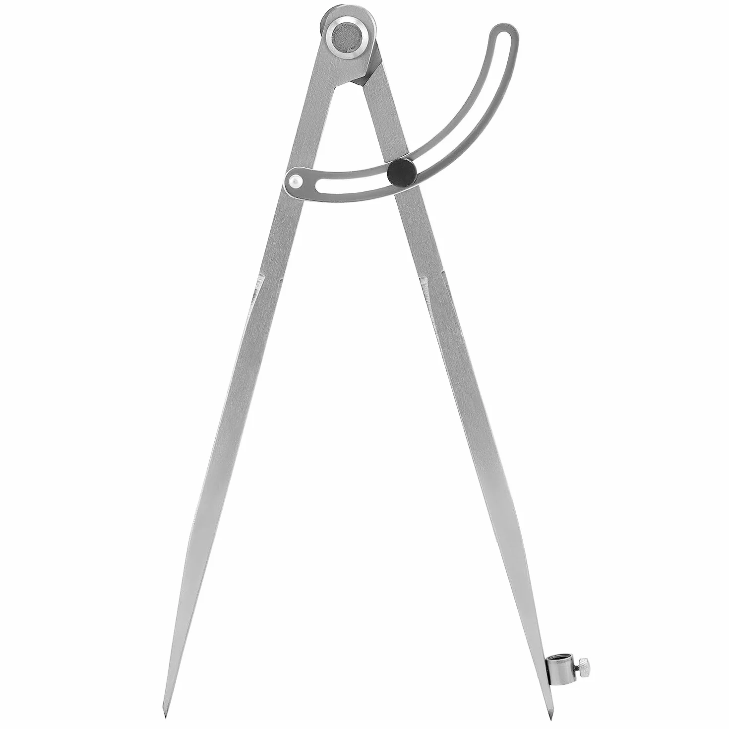 Compás ajustable 300 mm, brújula de marcado con ala de bloqueo, portalápices, para carpintería y metalurgia