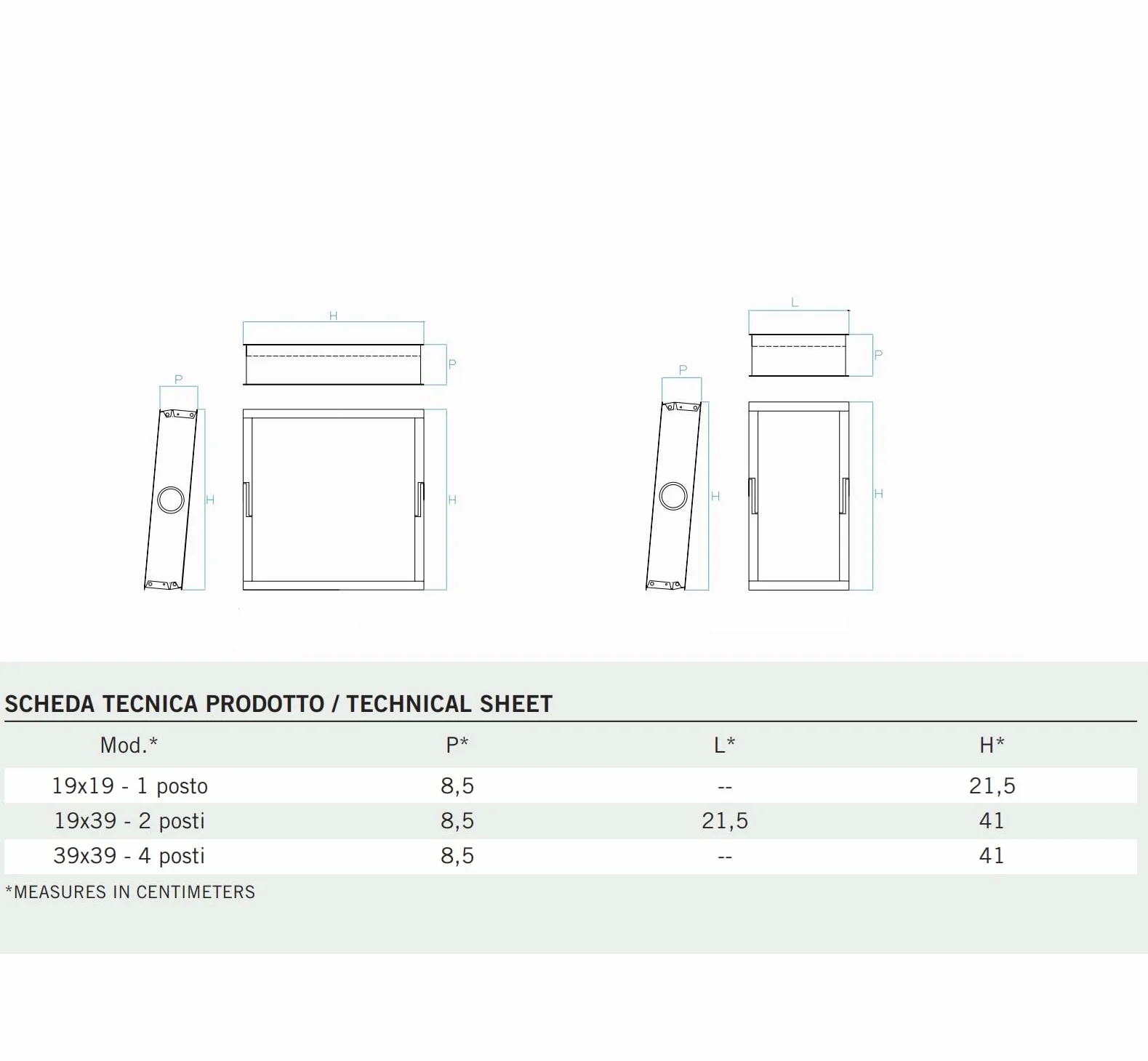 Ventana basculante para bloques de vidrio con marco - Disponible en todas las medidas