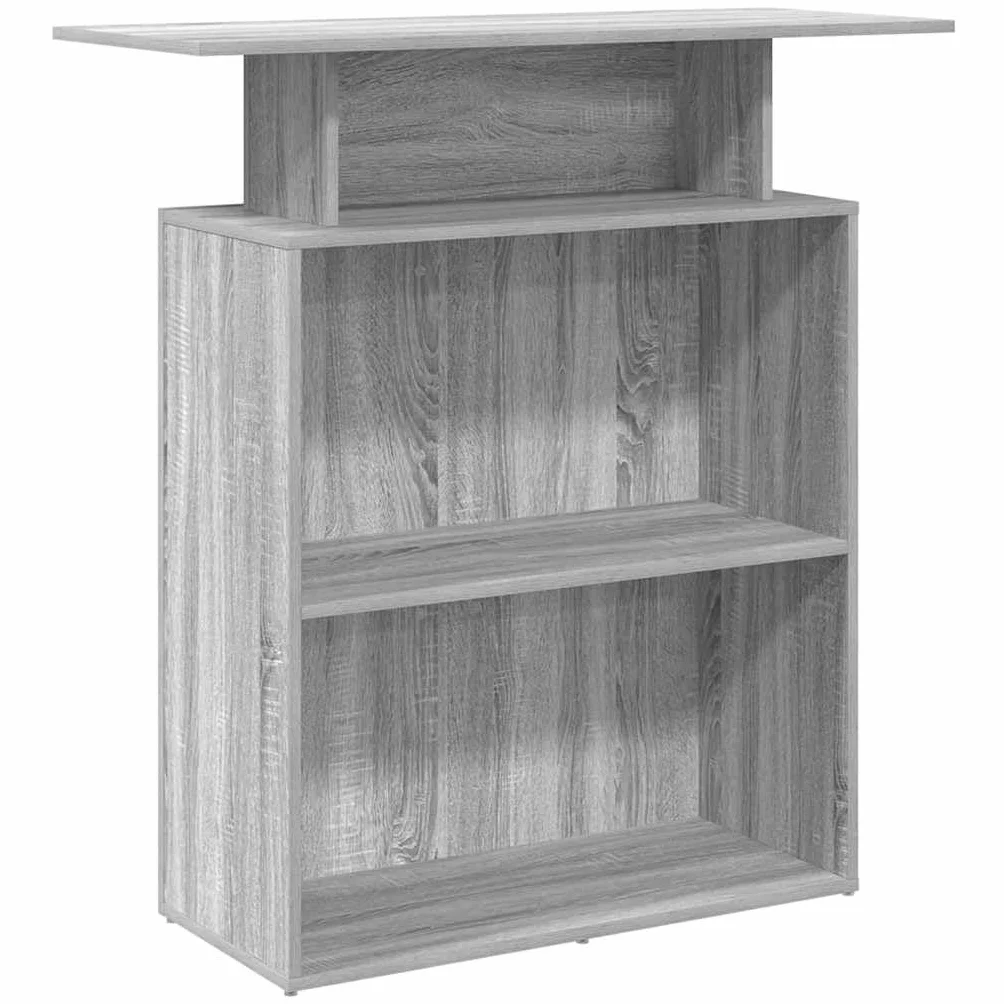 vidaXL Mostrador Recepción Sonoma Gris 100x40x104cm Madera Ingeniería