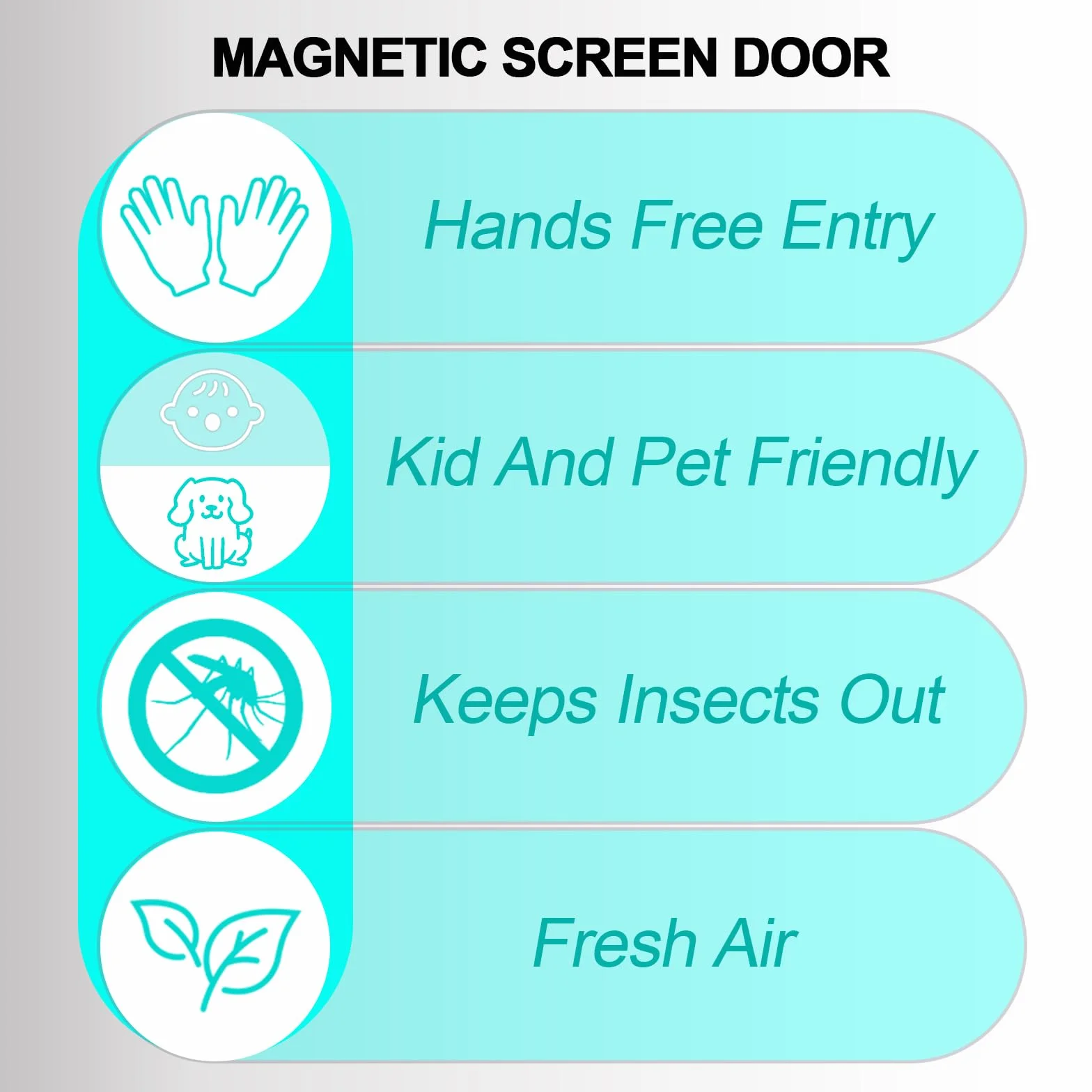 Mosquitera Puerta Magnética 150x200cm,Doble Apertura Lateral, Cierre Automático sin Huecos, Cortina Mosquitera para Puerta Corredera, Balcón y Terraza, Fácil Instalación, Blanco